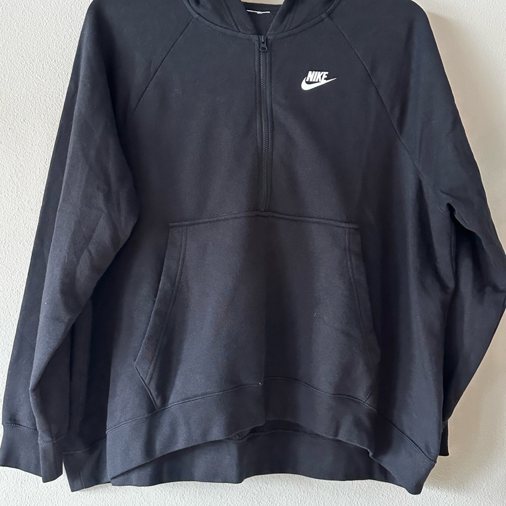 Nike Black Pullover Hoodie 3/4 zip